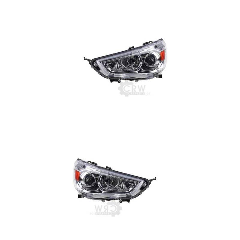 Scheinwerfer Set links & rechts Hauptscheinwerfer Frontscheinwerfer ohne Steckdose für Model ASX GA_W_ von Diederichs