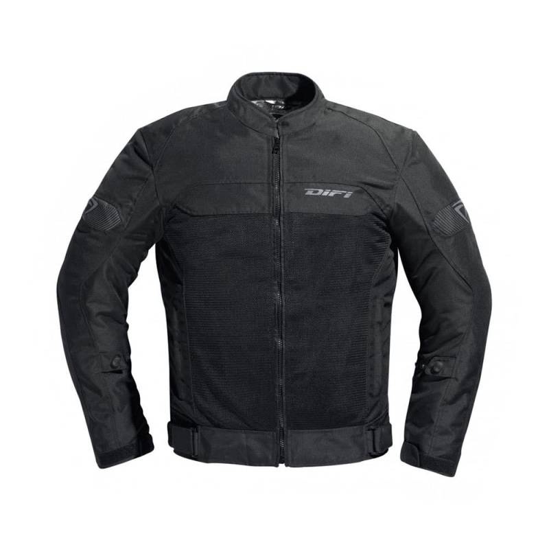 Difi Ibiza Air Schwarz Sommer Motorradjacke, L von Difi