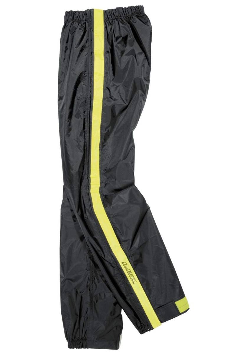 Difi Regenhose Zip mit Reißverschluss - schwarz gelb, L von Difi