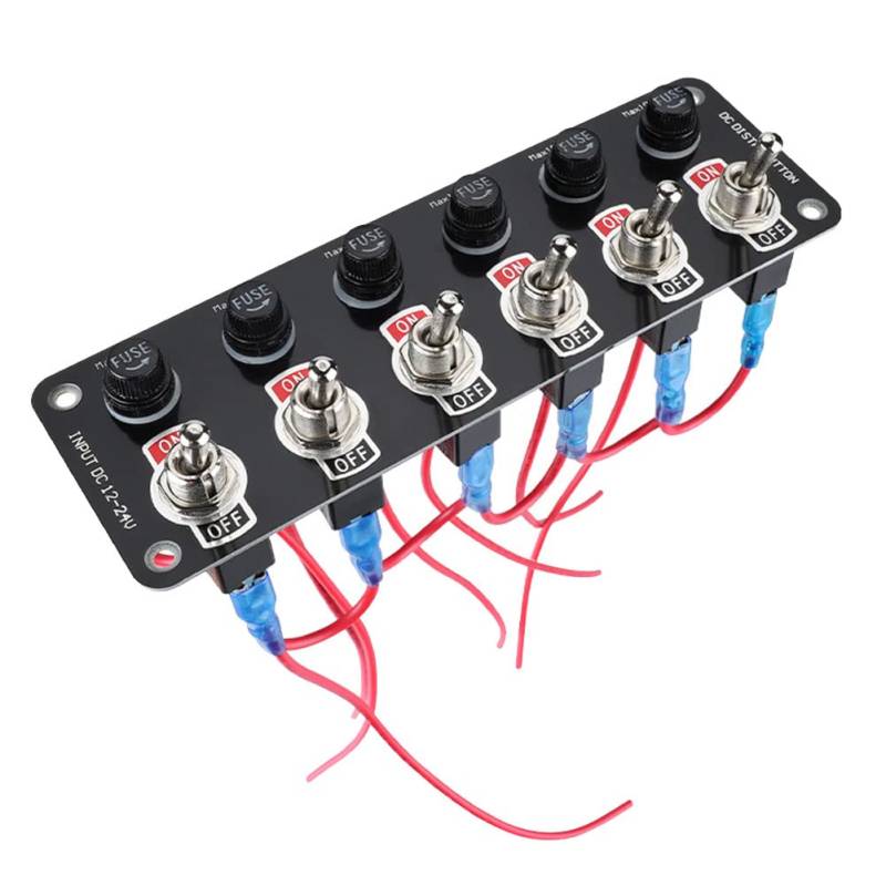 Diggtor 12/24V Auto Panel Multi Switch Panel Switch Power Control Universal von Diggtor