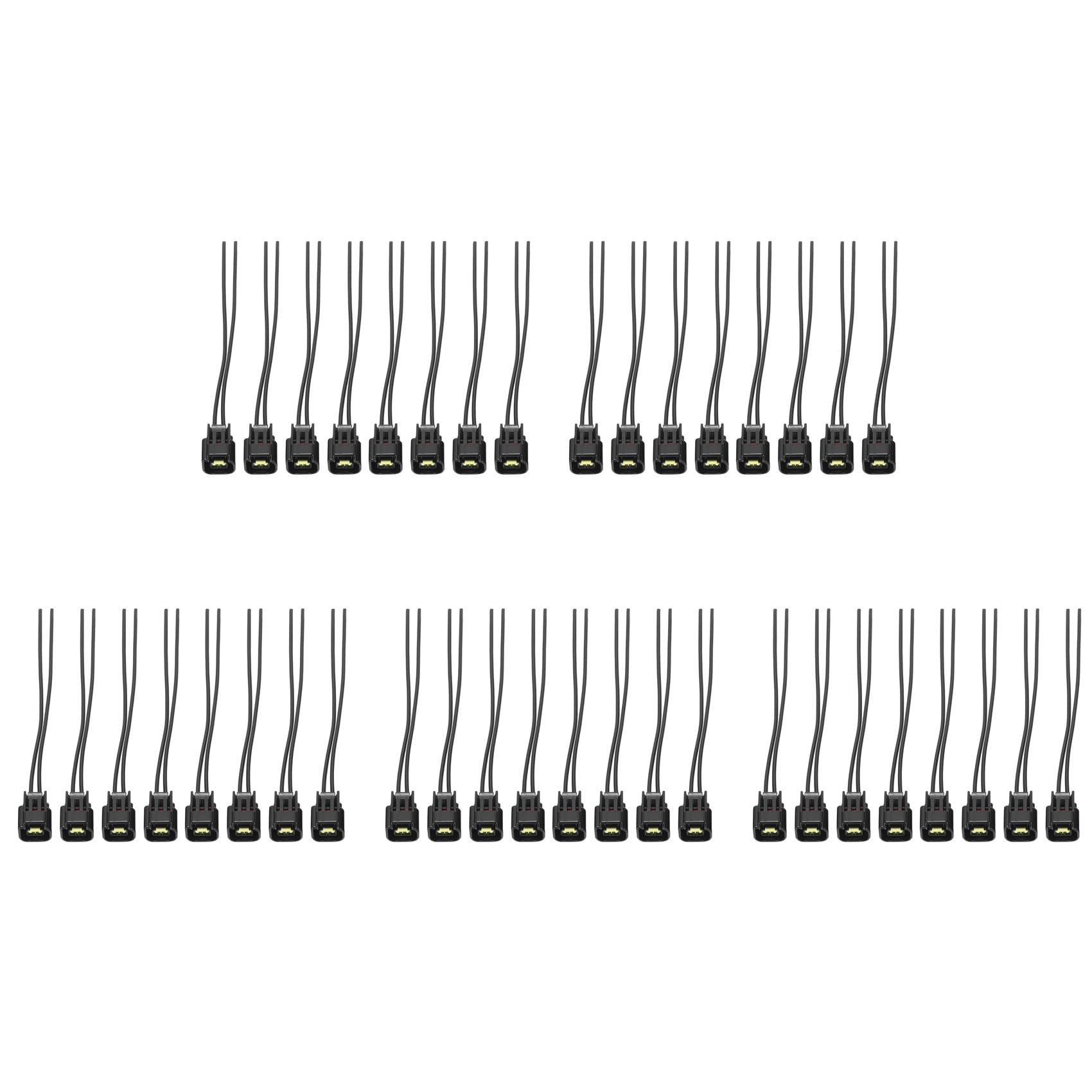 Diggtor 40 STÜCKE Zündung Spule Stecker Kabel Baugruppe für Artikelnummer:DJ7022Y-2.3-21 F250 E150 von Diggtor