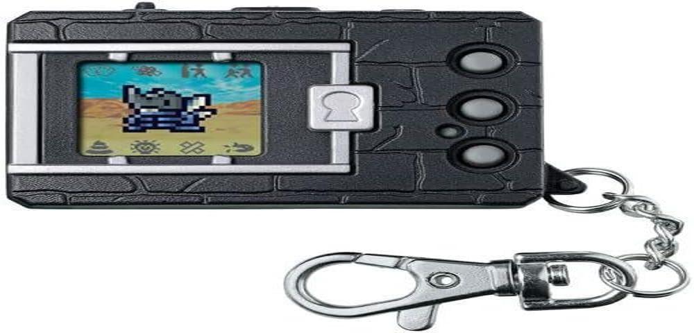 Digimon Bandai Colour Ver 2 Original Black Cyber Pet | Digitales Monster-Elektronisches Spiel lässt Sie wie Ihre virtuellen Haustiere erheben und kämpfen | Retro-Handheld-Spiele machen großartige von Digimon