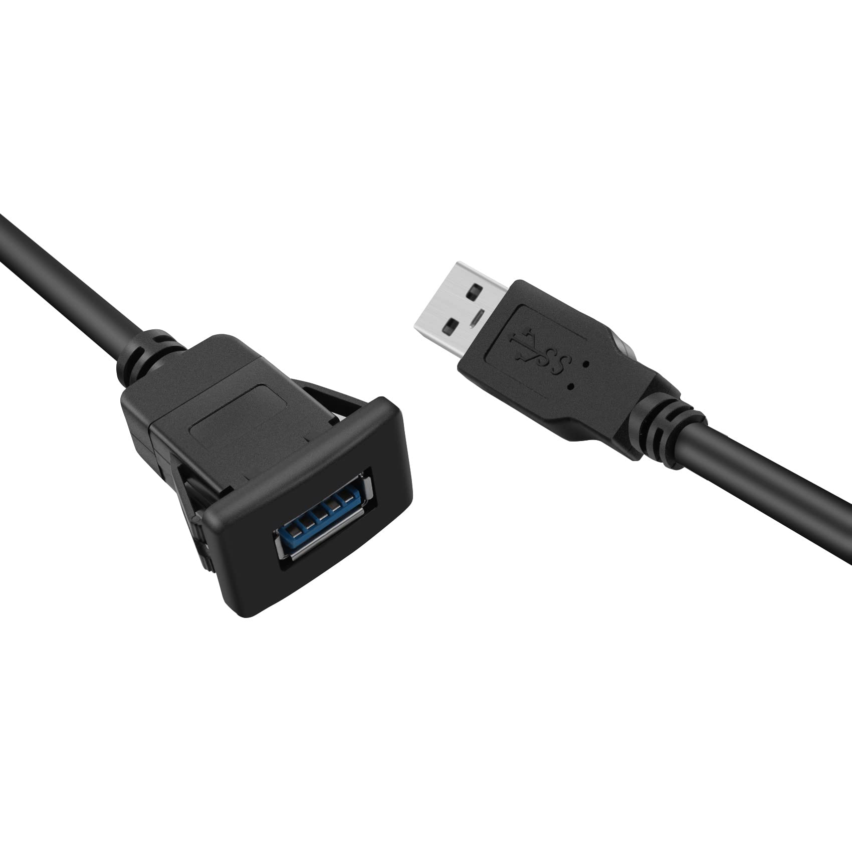 Diheohg 1 M Sockel Linie USB 3.0 Automatische Autowasch Anlage Installation Männlich Zu Weiblich Verlängerungs Linie Instrumenten Tafel Panel Platz Audio Linie Motorrad (Single Anschluss) von Diheohg