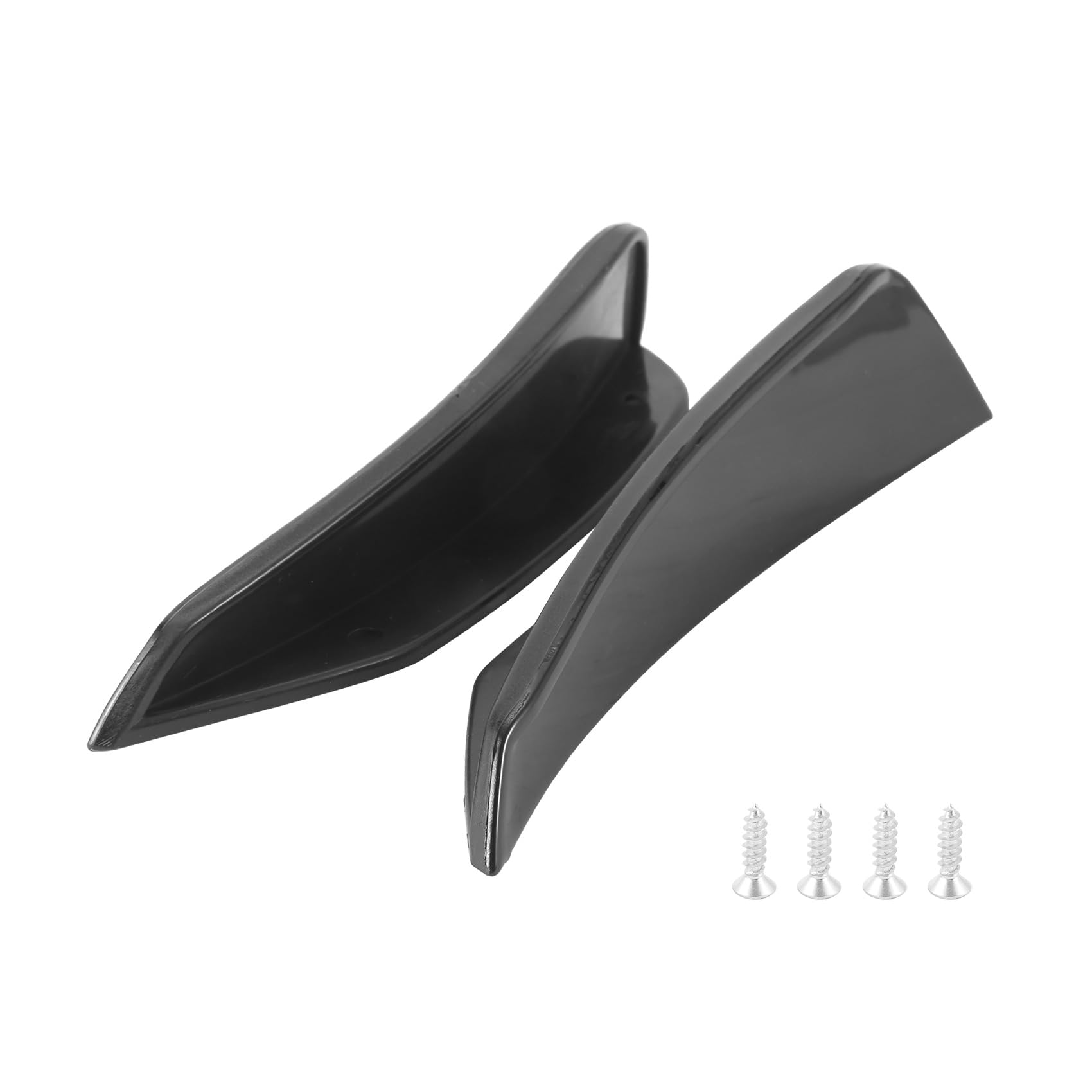 Diheohg 2Pcs Front Bumper Side Air Splitter Spoiler Schwarz für W176 A180 A200 A220 A250 A45 A 2016-2018 von Diheohg