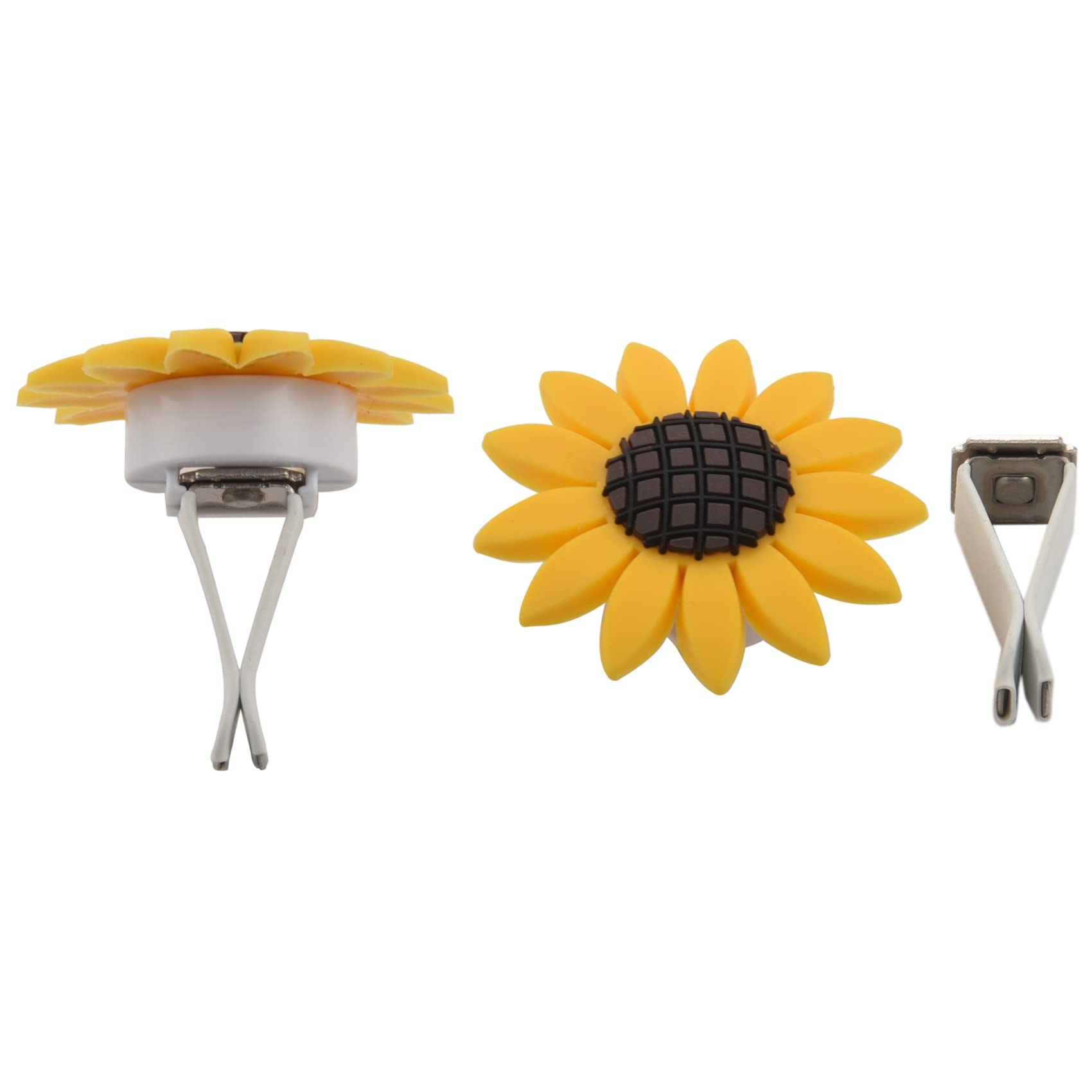 Diheohg 2Xpack Sunflower Car Accesories Netter Auto-Lufterfrischer Sunflower Air Vent Clips Sonnenblumen Geschenkdekorationen Girasoles Car Clip InnenbelüFtungsöFfnungsdekorationen von Diheohg