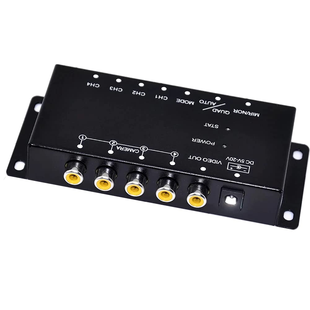 Diheohg Auto 4-Kanal Driving Recorder Switcher Control Autokameras IR Control Switch Combiner Box für 360 Grad Panoramabild von Diheohg