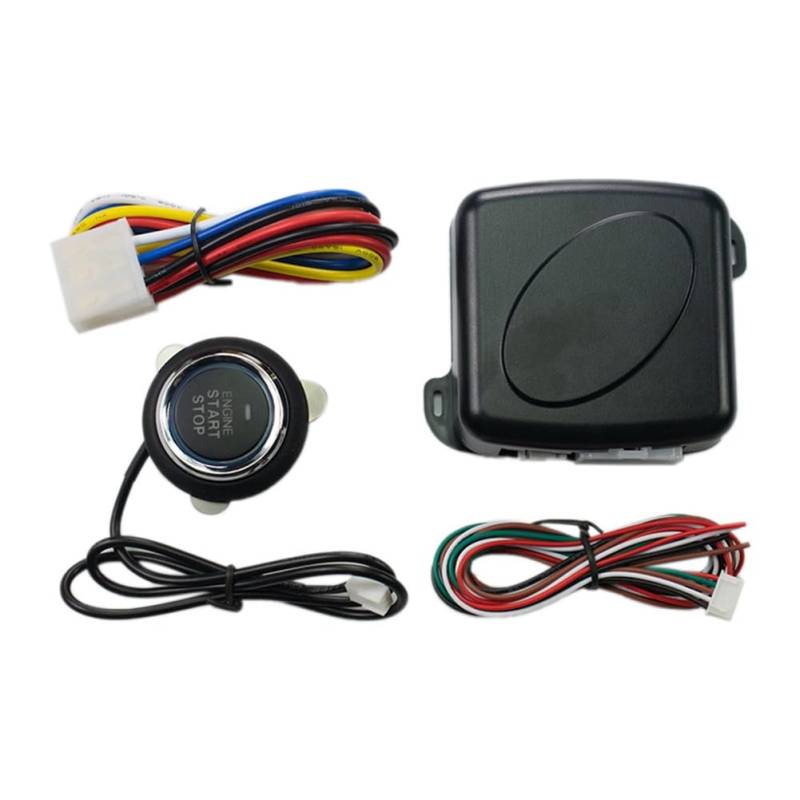 Diheohg Autoalarm, EIN-Knopf-Start/Stopp-System-Kit, Fernverriegelung der Motortür, Schlüsselloses Zugangssystem, Zentralverriegelung von Diheohg