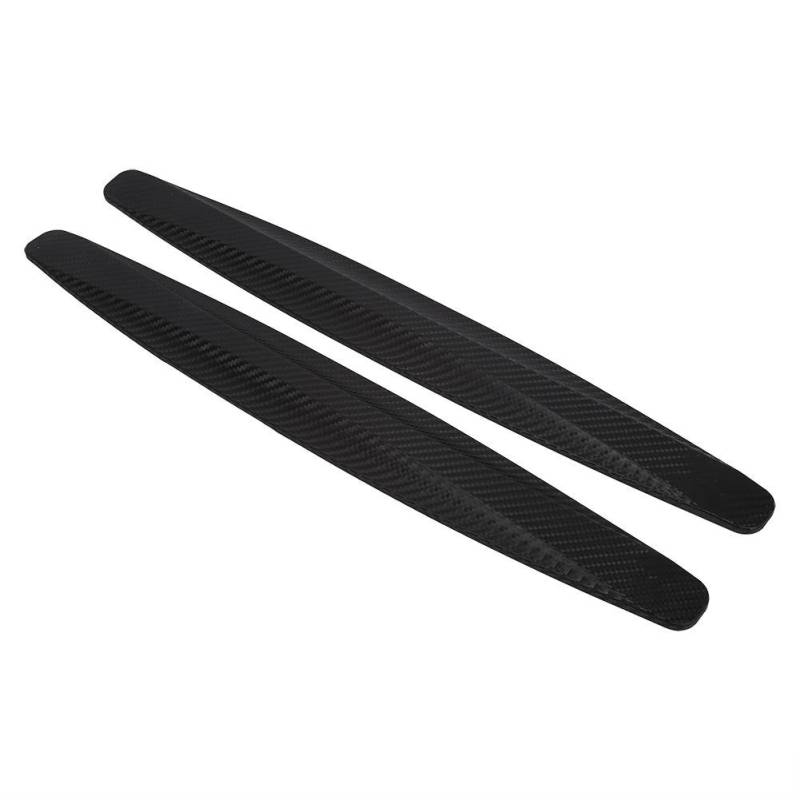 2Pcs Auto-Stoßschutz, Kohlefaser Front & Heckstoßstange Schutz Corner Guard Scratch Aufkleber für die meisten Auto(Schwarz) von Dilwe