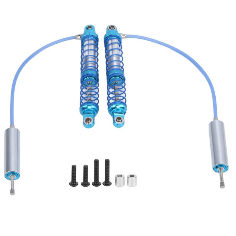 2 Stück Aluminiumlegierung Unterdruck Stoßdämpfer Einstellbarer Stoßdämpfer für 1/10 RC Automodell(120mm) von Dilwe