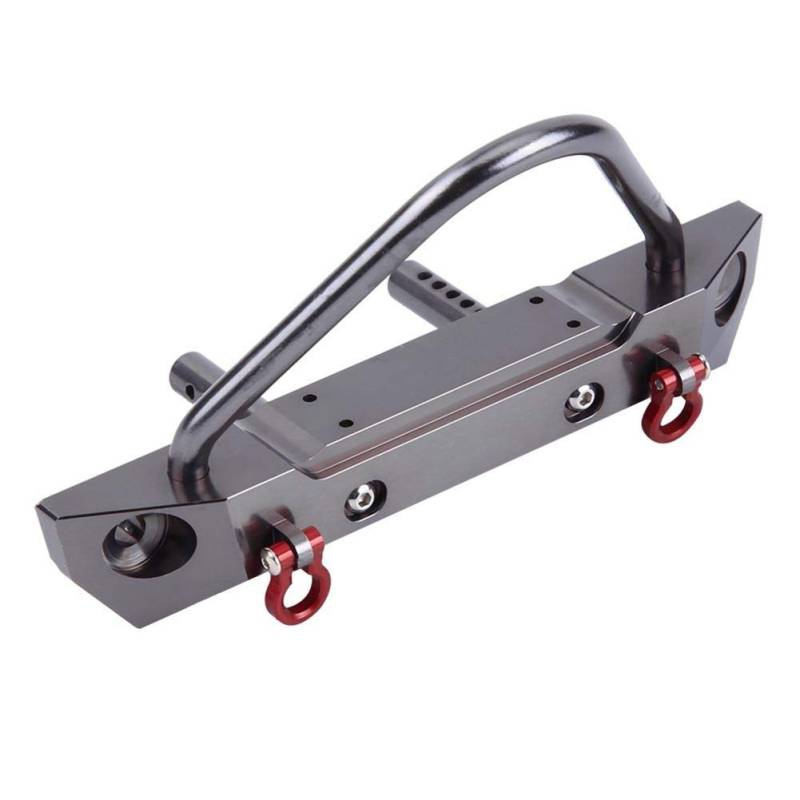 Dilwe RC Car Frontstoßstange, Aluminiumlegierung Frontstoßstange für Axial SCX10 1/10 Fernbedienung Crawler Auto Zubehörteile von Dilwe