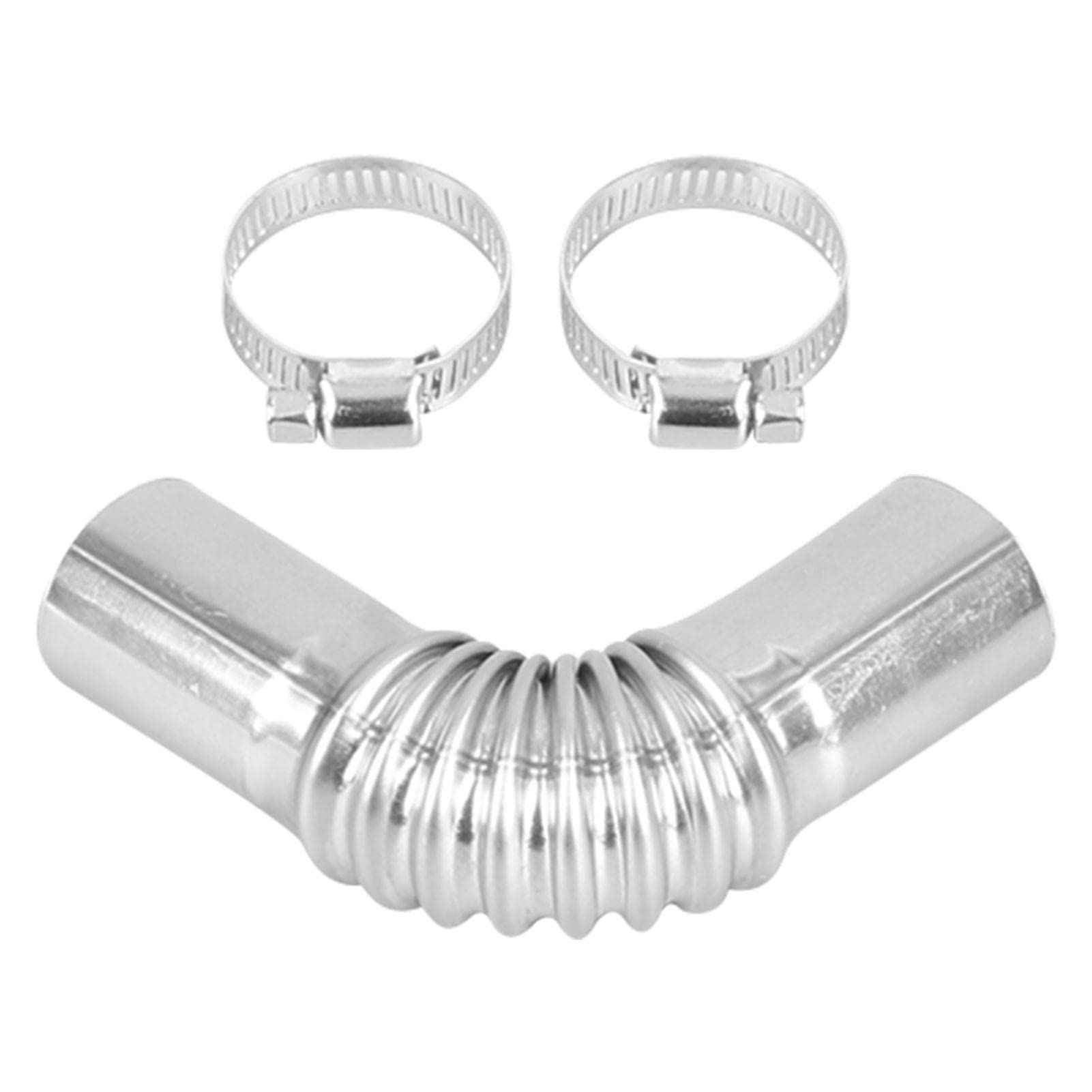 Auto Exhaust Pipe Connector Auto Heizung Edelstahl Abgasrohr Winkelverbinder Exhaust Pipe Connector Standheizung Auspuffrohrverbinder 24mm Auspuffrohrverbinder, Auspuffrohr Winkelverbinder von Dimweca