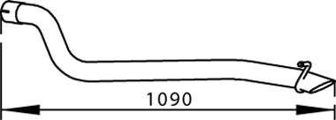 Abgasrohr hinten Dinex 56601 von Dinex