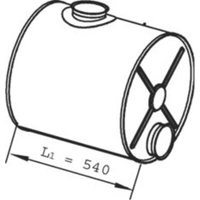 Mittelschalldämpfer DINEX 21343 von Dinex