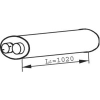 Mittelschalldämpfer DINEX 21395 von Dinex