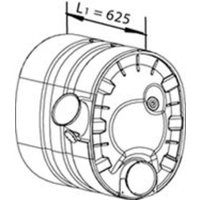 Mittelschalldämpfer DINEX 80390 von Dinex