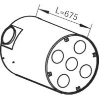 Mittelschalldämpfer DINEX 80401 von Dinex