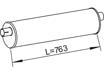 Mittelschalldämpfer Dinex 28336 von Dinex