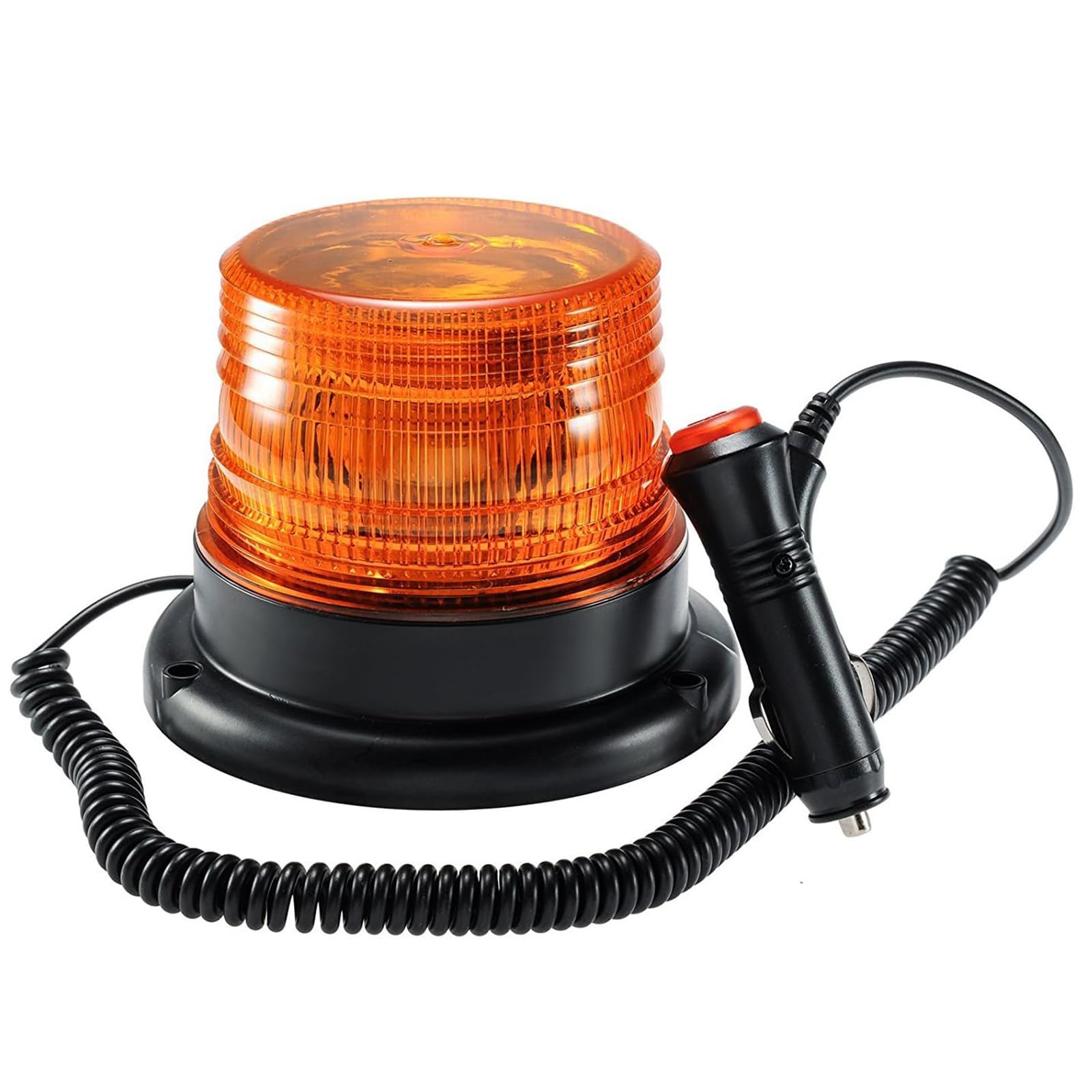 Dinfu LED Rundumleuchte Gelb Warnleuchte Magnet Orange LED für Auto LKW 12V Warnlicht Blinkleuchte Strobe Beacon Light von Dinfu