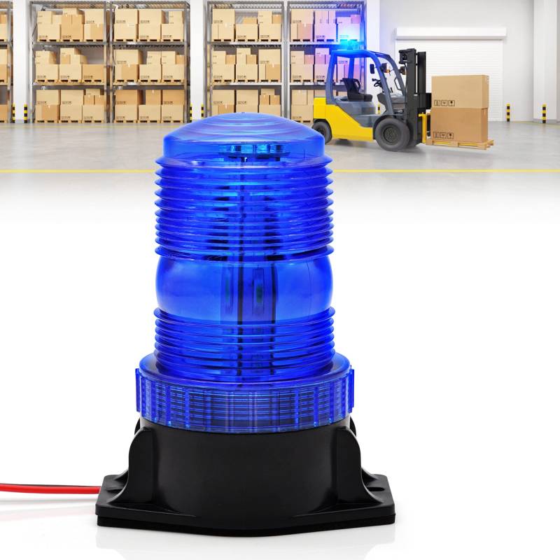 Dinfu blaulicht LED Warnleuchte blau 10-110V LED Gabelstapler Leuchte Blaue Rundumleuchte LED für Auto LKW Gabelstapler Traktor KFZ UTV SUV J-eep von Dinfu