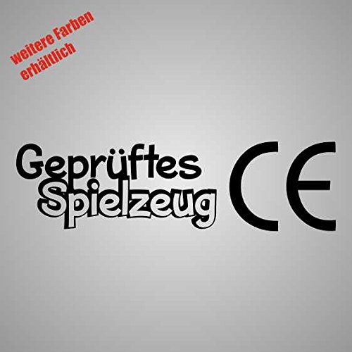 Aufkleber geprüftes Spielzeug Sticker Decal Folie Tuning (schwarz) von Dinger-Design