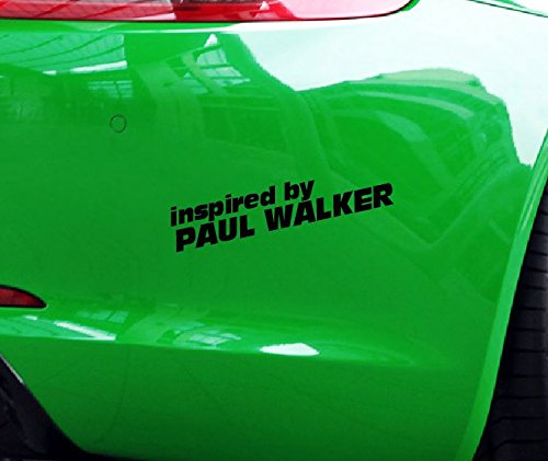 Dinger-Design Aufkleber Inspired by Paul Walker Auto JDM Tuning Dub Decal Stickerbomb schwarz von Dinger-Design