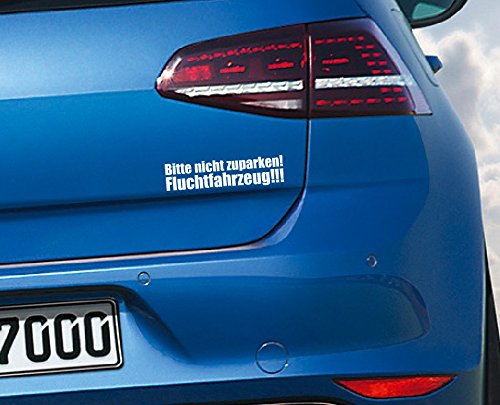 Dinger-Design Fluchtfahrzeug Aufkleber JDM Style Sticker OEM Tuning Decal Stickerbomb 25x6cm von Dinger-Design