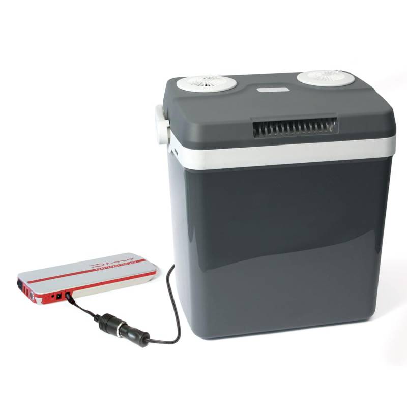 Bundle aus Dino KRAFTPAKET Kühlbox mit Powerbank für Auto Boot Camping für 12V und 230V Steckdose Powerbank mit Starthilfe 12V 600A von Dino KRAFTPAKET