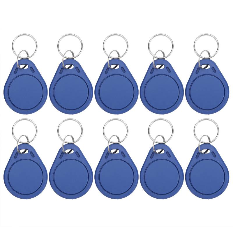 10 PCS 125kHz RFID Schlüsselanhänger ID Card Token Tag Wiederbeschreibbar für Zutrittskontrolle Schlüsselanhänger Smart ID Keycard für Tür von Dioche