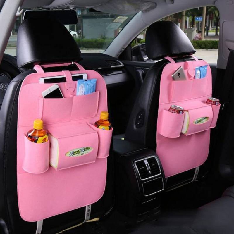 Auto-Rücksitz-Organizer Autositz-Organizer Auto-Rücksitztasche, Schmutzabweisend, Stoßfest, Einfache Reinigung, Praktisch, Praktisch, Auto-Rücksitz-Organizer, (Rosa) von Dioche