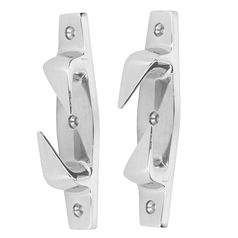 Boat Mooring Cleats丨Boat Bow Chocks丨 Dioche Boat/Yacht Spare Parts 2Pcs 6In Anchoring Mooring Cleats Left And Right Hollow Fairlead Stainless Steel Marine Boat Accessories von Dioche