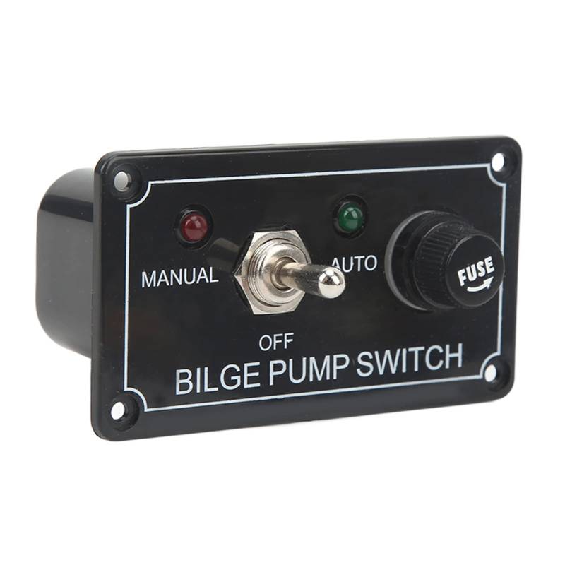 Marine-Bilgenpumpenschalter, Bilgenpumpen-Schalterfenster, Wipp-Kippschalter-Panel Bilgenpumpe Auto Off Manual Switch Panel für RV Yacht von Dioche