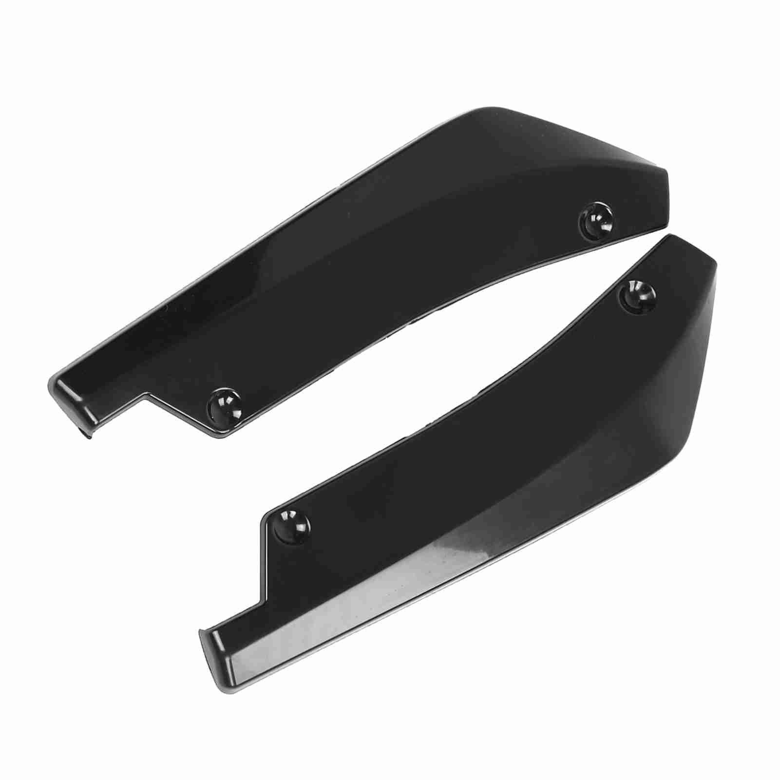 Universal Car Heck Stoßstange Canard Diffusor Spoiler Lippenflossen mit Kohlefaser -Finish - Premium -ABS -Material für Rennstil und Verbesserter Schutz (Black) von Dioche