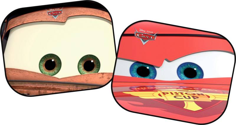 Disney Cars 28307 Seitenscheiben - Sonnenblenden, 2 Stück - 44 x 35 cm, für Kinder - Lightning McQueen und Hook von Disney