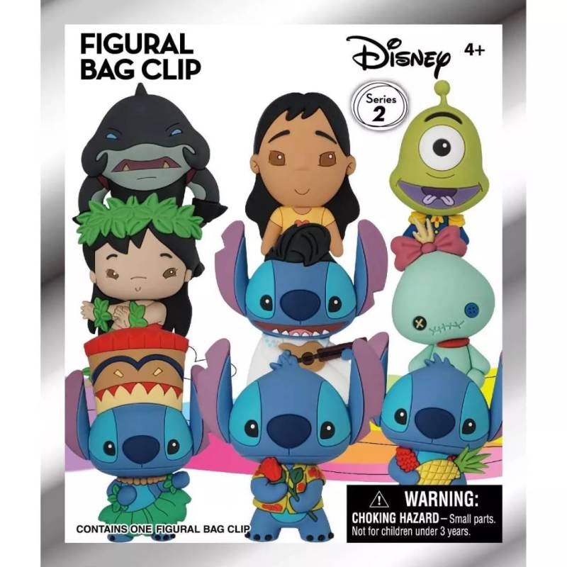 Monogram Disney Lilo & Stitch Series 2-3D Foam Key Ring Blind Bag, mehrfarbig von Disney