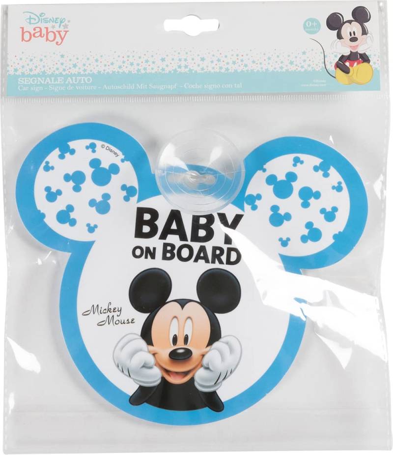 Autosignal Baby an Bord Mickey Mouse Mickey Mouse Saugnapfbefestigung von Disney