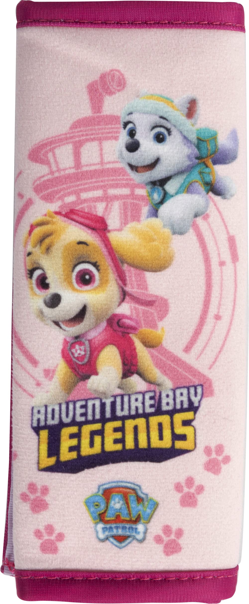 TataWay in viaggio si cresce - Paw Patrol Sicherheitsgurt Schutz | Weiches & Strapazierfähiges Material | Handwaschbar bei 30°C | Klettverschluss, Rosa, Polyester von TataWay in viaggio si cresce