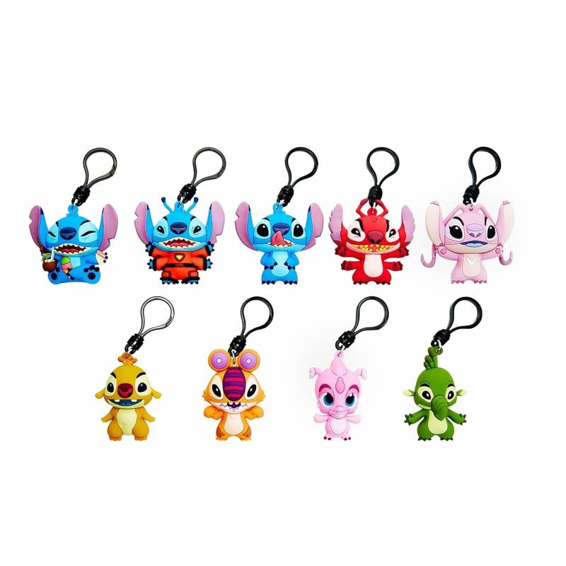 Disney Stitch Serie 5-3D Figurale Schaumstoffbeutel Clip in Blindtasche | Eine zufällige Auswahl von Disney