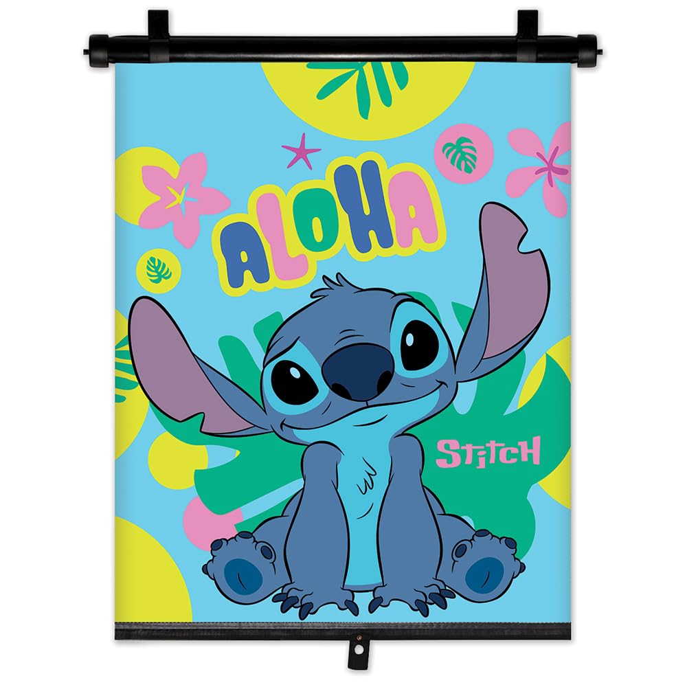 Stitch Rollo, ausziehbarer Auto-Sonnenschutz, Schattenspender, 1 Stück von Disney