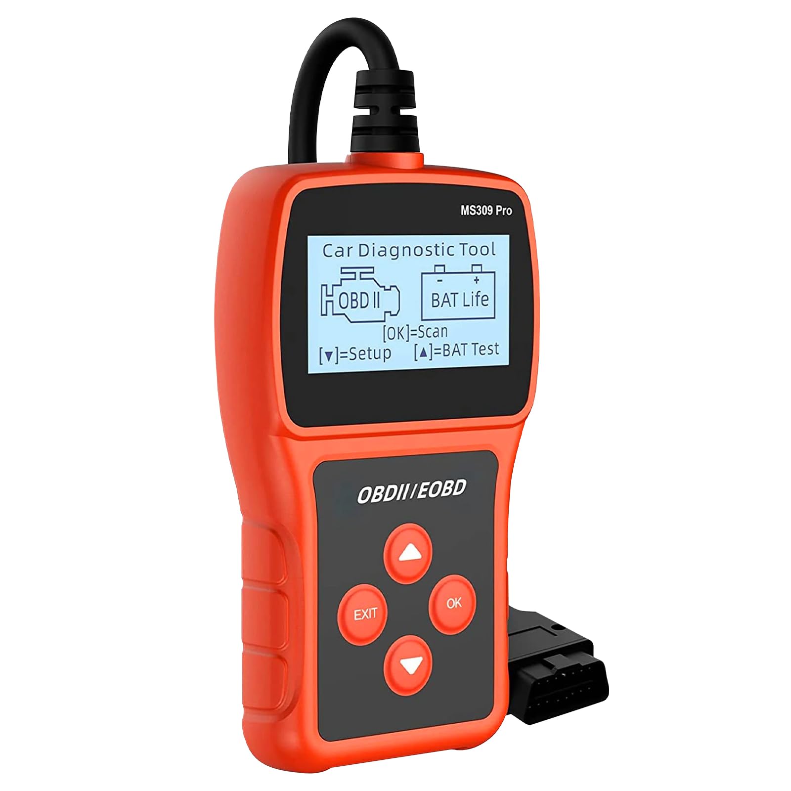 Dittybuy OBD2 Diagnosegerät - Auto OBD2 Scanner Codeleser OBD2 EOBD Motor Fehlercodeleser Scanner mit DTC-Definition, 10 Sprachen, Spannungserkennung und -überwachung, KFZ-Fehlercode-Lesegerät von Dittybuy