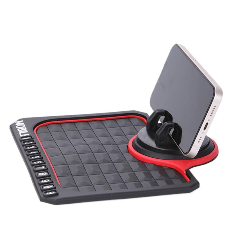 Auto Dash Pad Armaturenbrett klebrige Matte Telefonhalter Automatte Multifunktionales Design rutschfeste Leistung 21cm Rot/Blau für Halten von Telefonen und Kleinigkeiten von Diuyzoc