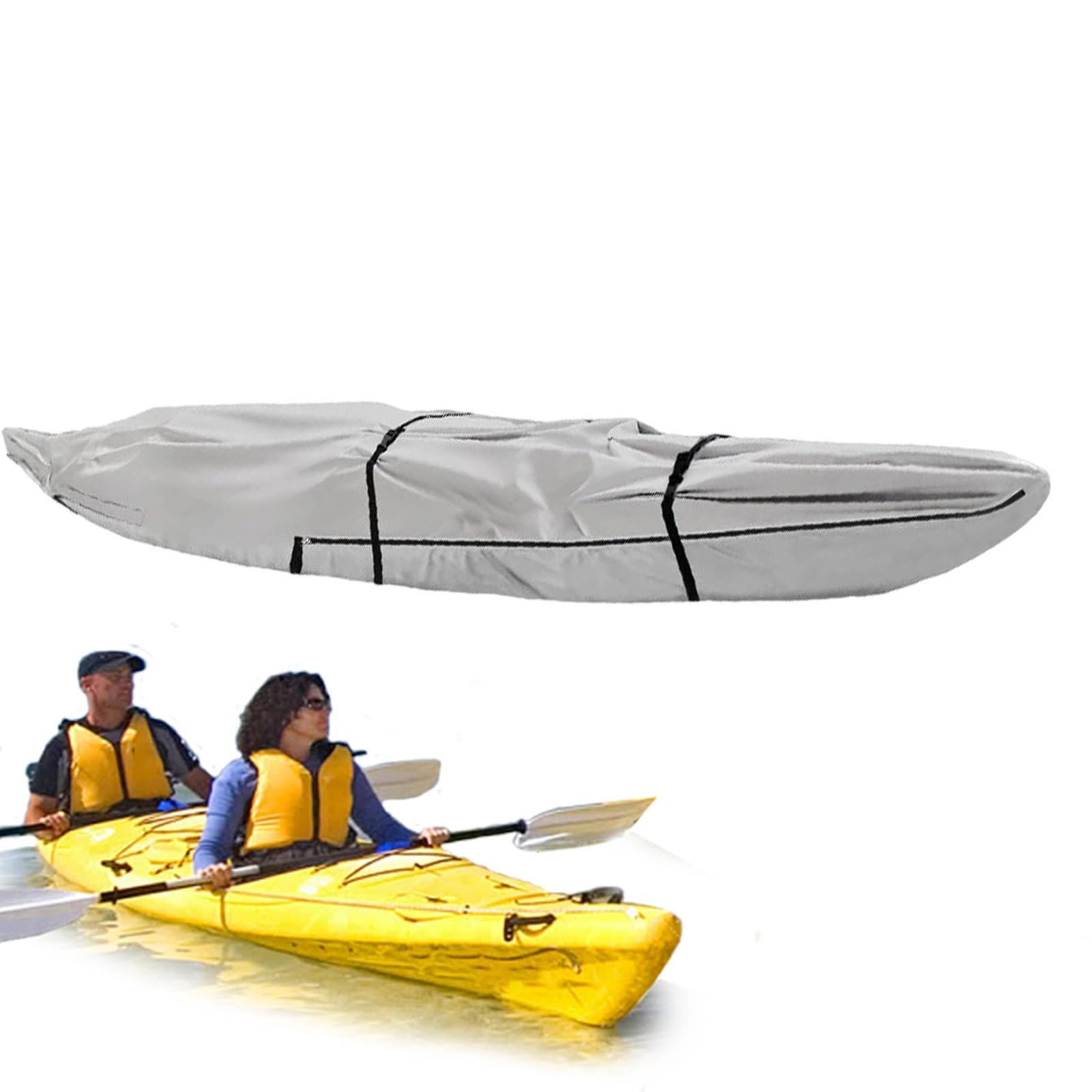 Kayak Storage Cover, Protective Dinghy Kayak Cover Waterpgroof, Storage Canoe Kayak Heavy Duty Cover, Surf Kayak Storage Heavy Duty, Padded Kayak Wall Sling, Easy to Use, Portable for Lakes Garage von Diuyzoc