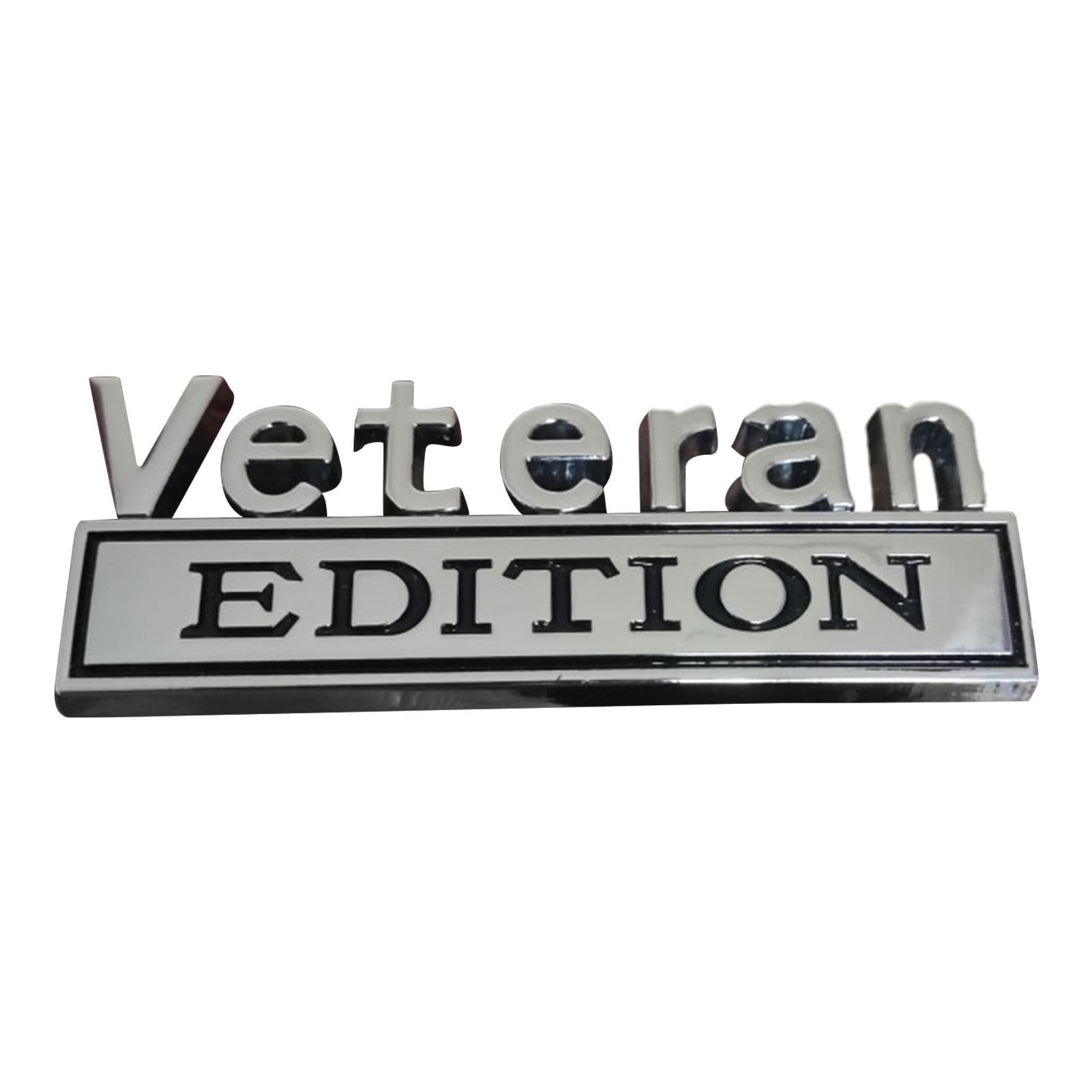 Veteran Edition Emblem, Car Bumper Badges, Car Metal Emblem Decal, Metal Decals Sticker, Adhesive Car Badge Car Sticker, Easy to Use, Portable for Vehicle Trucks von Diuyzoc