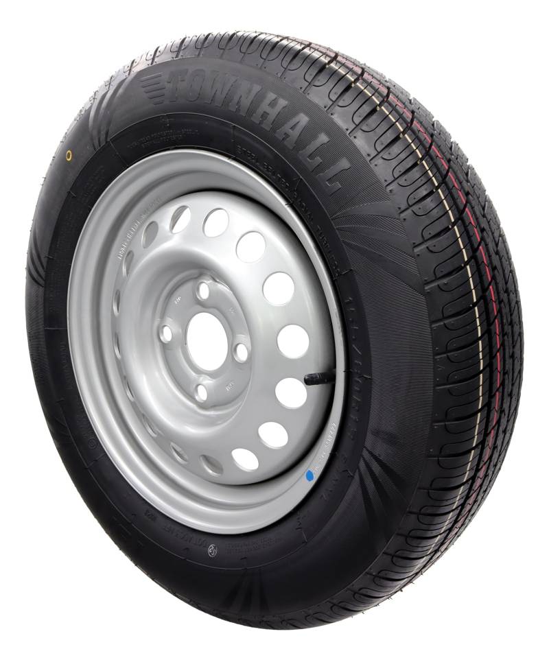 Komplettrad 155/80R13 84N 100x4, PKW Anhänger 4Jx13 Reifen !! 4-LOCH !! 155 80 R 13 von trailer parts4u