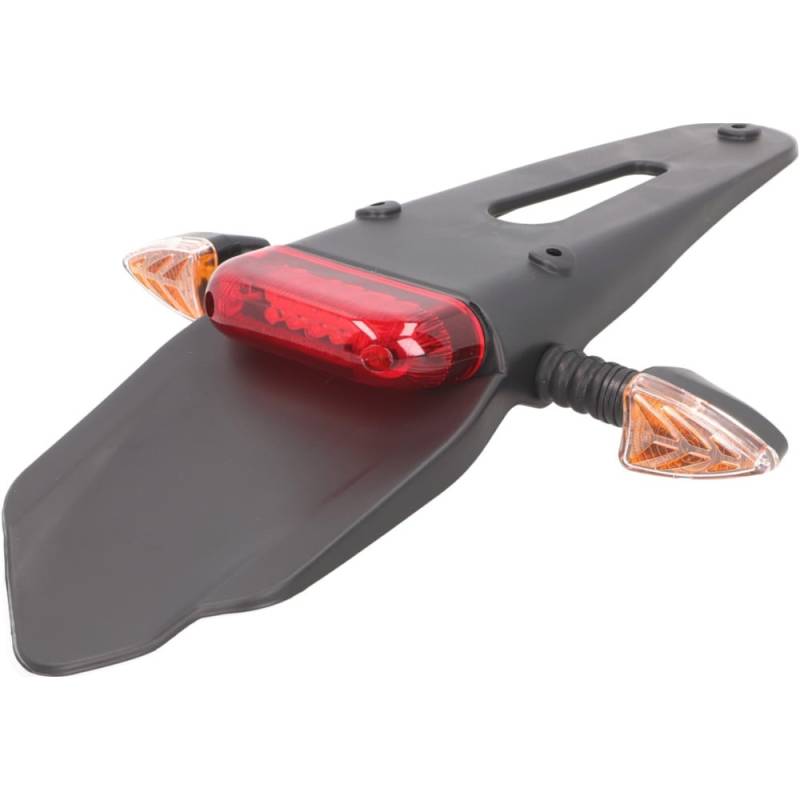 Heckleuchte kennzeichenträger mit rücklicht led rot und blinker für supermotard, enduro 38843 von Diverse / Import