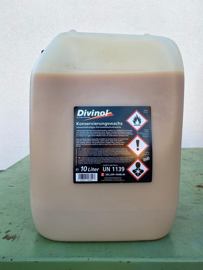 Divinol (7,40 € / l) 10 Liter Konservierungswachs Korrosionsschutzwachs Korrosionsschutz von Divinol