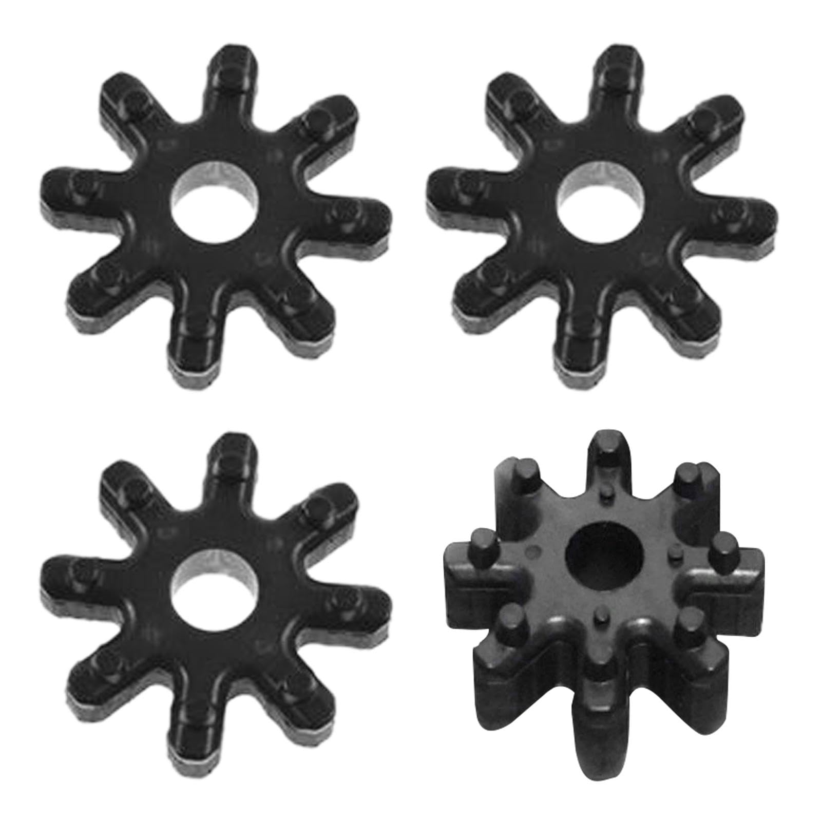 4 Stück flexible Lenkkupplungen, Flexible Couplings Steering Couplers, Auto Lenksäulenkupplung, Lenkkupplung Lenksäule Zahnrad Zwischenhebel Buchse Koppler(COLOR:Schwarz) von Divono