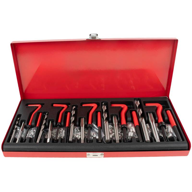 Dixhills 131tlg Gewindereparatursatz Gewinde Reparatur Set Helicoil Set Ersatz für M5 M6 M8 M10 M12 von Dixhills