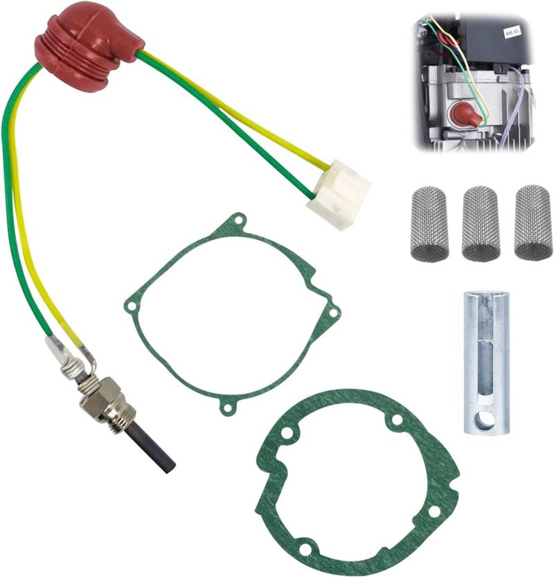 Dixhills Glühkerzen Diesel Standheizungsbausatz Glühkerzen Zusatzheizung für Dieselmotoren Ersatz für 12 V, 3 kW, 5 kW, 8 kW, Keramikstift-Kit von Dixhills