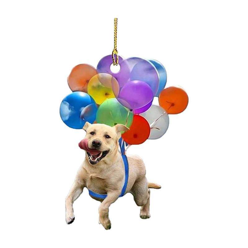 Djowyh Ballon-Hunde-Auto-Dekor | Tier-Aufhänger-Ornament,Bunter Tier-Aufhänger, Auto-Rückspiegel-Zubehör, Ballon-Tier-Dekor, Auto-Spiegel-Zubehör von Djowyh