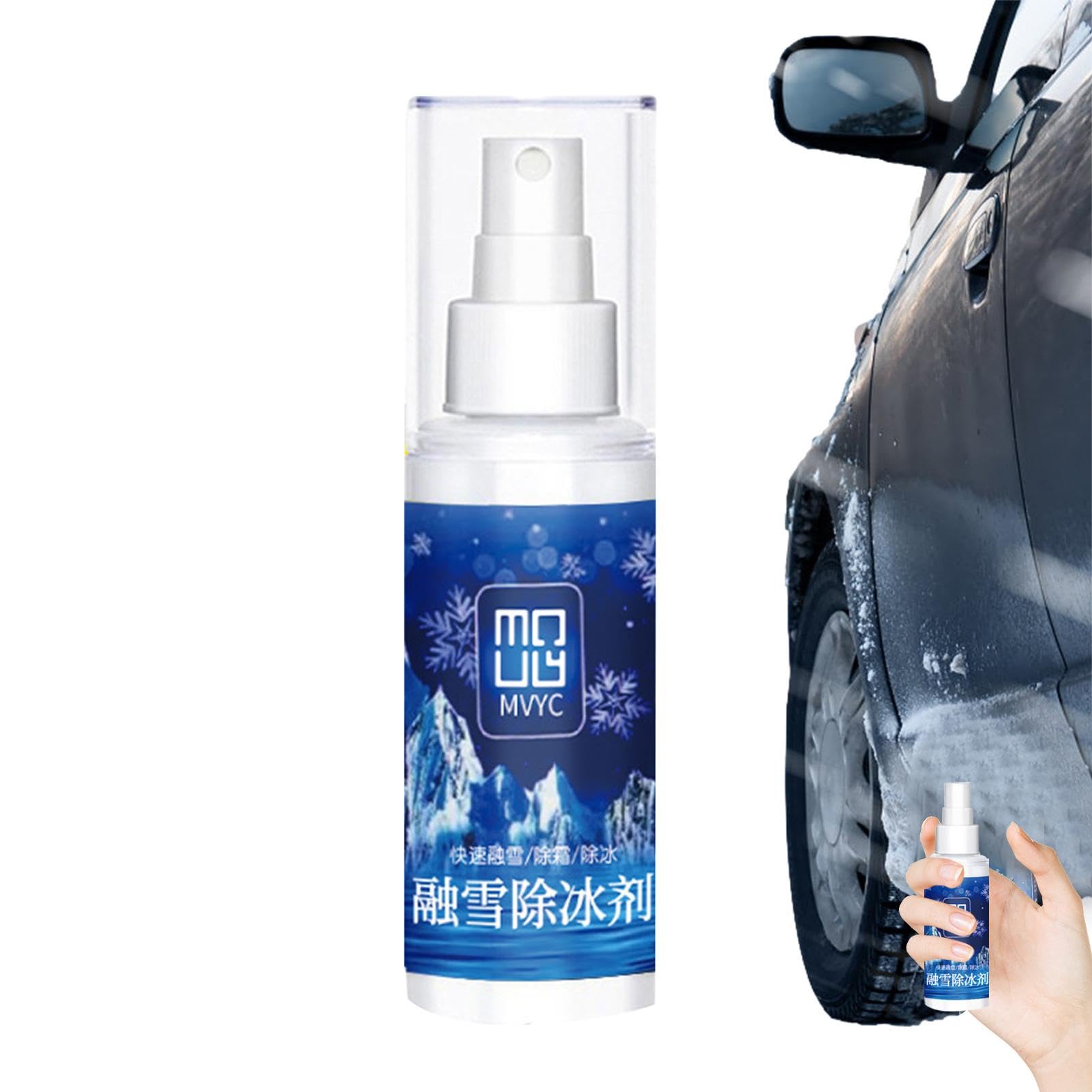 Djowyh Schneereinigungsspray, Auto-Schneeentfernungsspray - Windschutzscheiben-Anti-Spray 100 ml | Schneeentferner für Autos, Windschutzscheiben-Entfroster, effektiv und schnell für von Djowyh